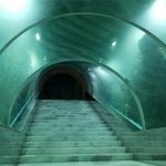 Túnel acrílico prezo do proxecto do acuario